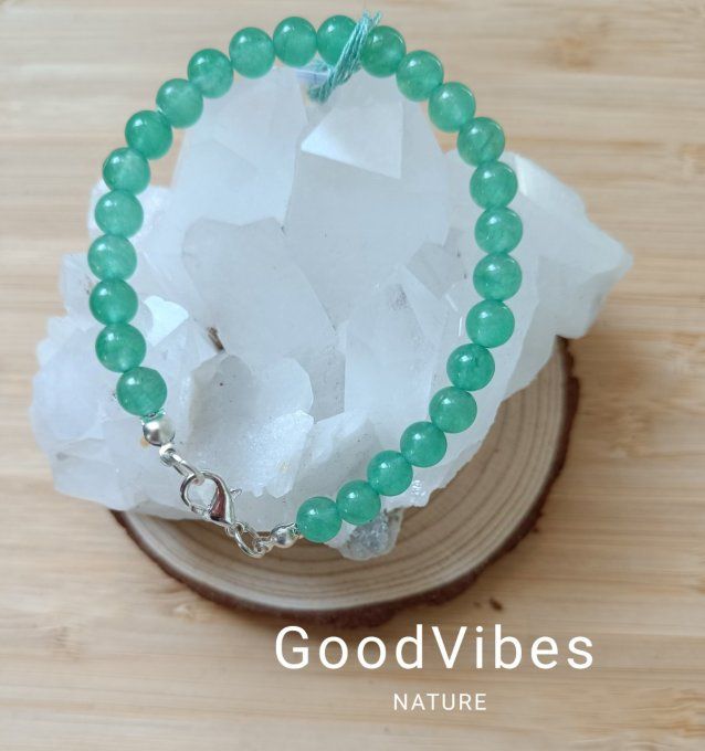 Bracelet aventurine - " Bien-être / Nouveau départ" 19.5 cm