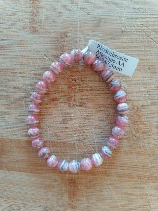 Bracelet Rhodochrosite 6mm - AA