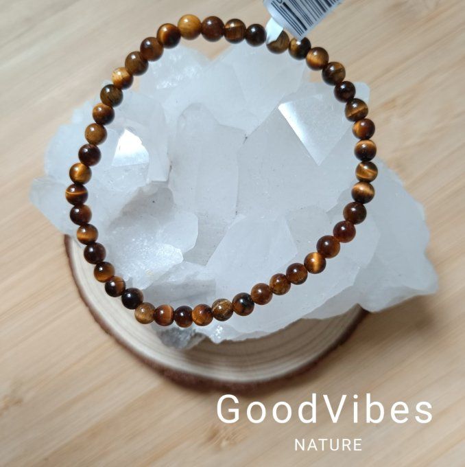 Bracelet CONFIANCE EN SOI Oeil de Tigre 18 cm