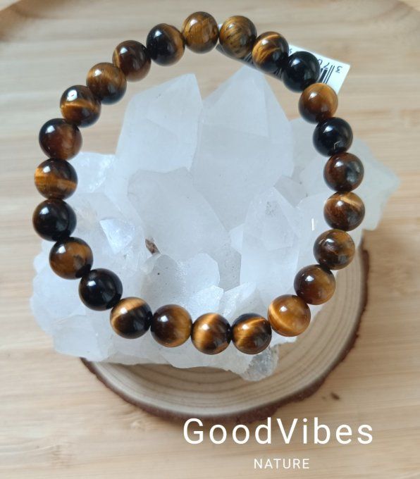 Bracelet oeil de tigre XXL 20 cm