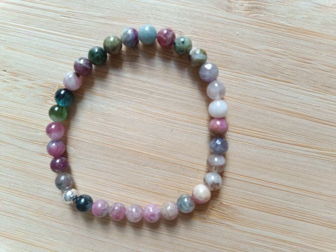Bracelet Tourmaline "Confiance en soi / Equilibre des émotions " 18 cm