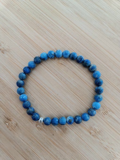 Bracelet GESTION DES EMOTIONS-  Lapis Lazuli Mat 18 cm
