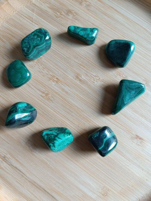 Pierre roulée malachite AA