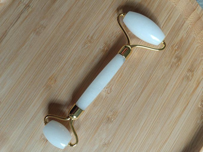Rouleau de massage cristal de roche - A