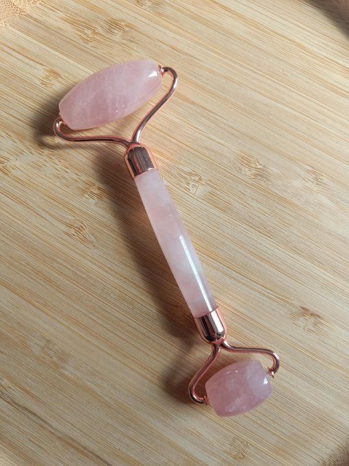 Rouleau de massage Quartz rose - A